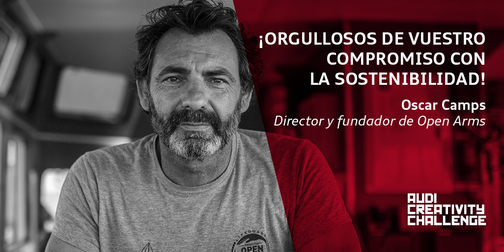 audicrea's tweet photo. #final2002 🔴1er miembro del jurado
📢 Oscar Camps, director y fundador de Proactiva Open Arms, sin duda un claro ejemplo de lucha y entrega para ayudar a los demás @campsoscar @openarms_fund
#AudiCreativityChallenge #sostenibilidad https://t.co/fnAiFyYeT9