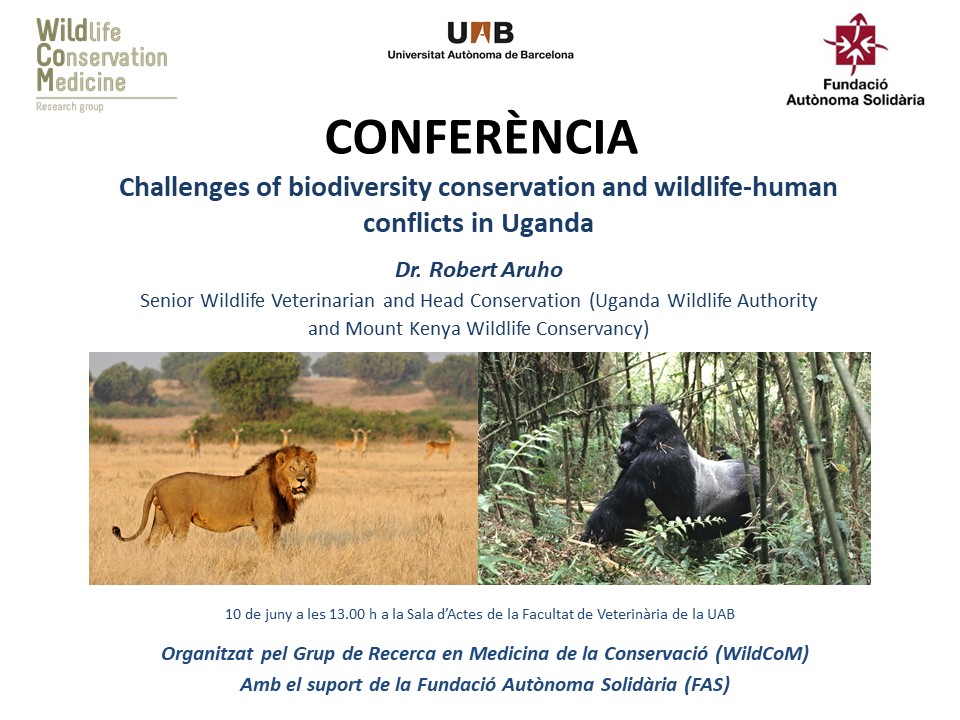 FAS_UAB's tweet photo. 👉Xerrada sobre la conservació de la biodiversitat a Uganda, a càrrec del veterinari @ARUHO_ROBERT 

📆El dia 10 de juny
📍A @UABveterinaria https://t.co/tC1QDMFam7