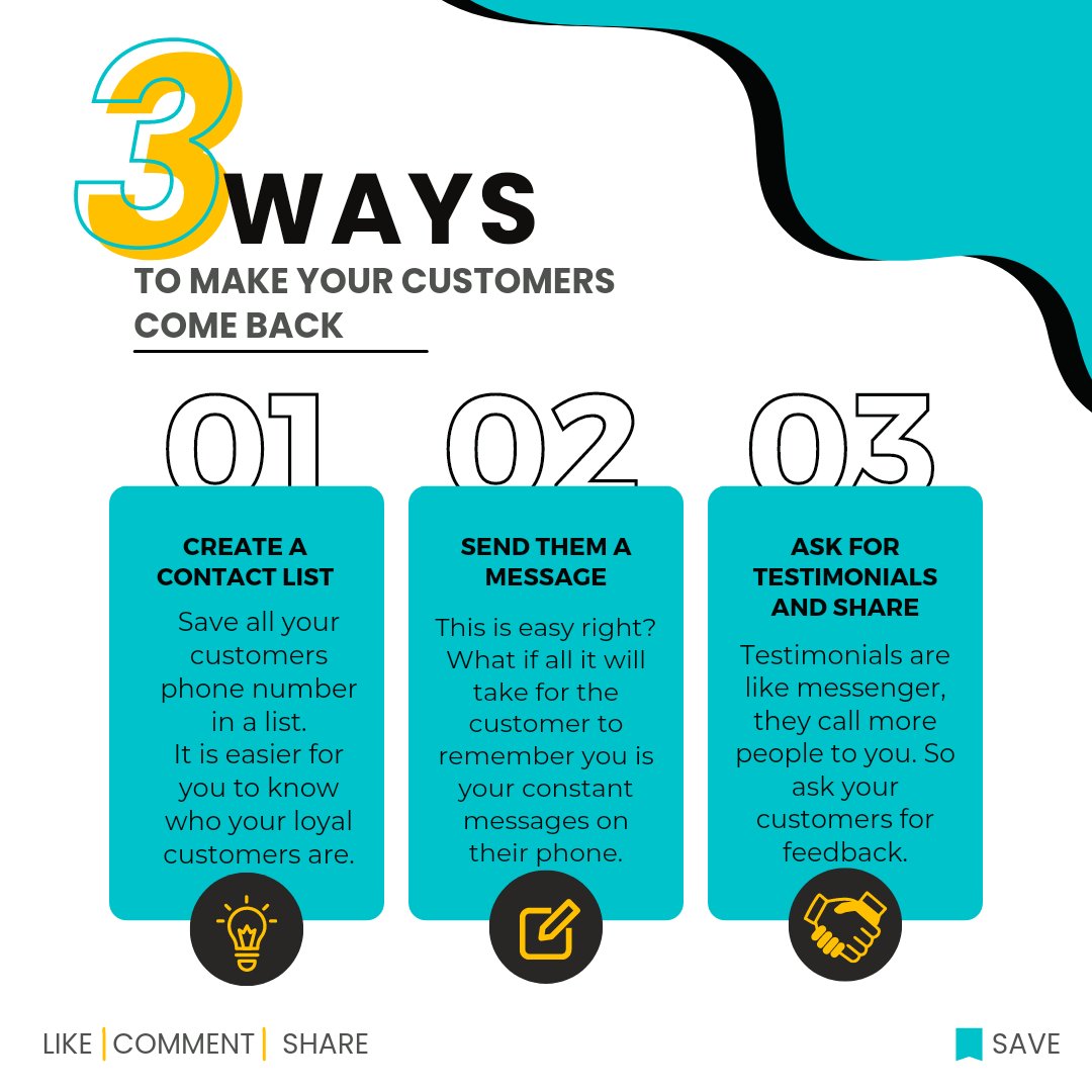 Bittleofficial's tweet photo. You are doing business yet you don't know your customers, Shame!
In the spirit of KYC, we will be dropping tips to help you build a customer base for your exchange business that will translate to wealth and advocates for you.
If you want more of these tips, 
Drop an emoji🤑 https://t.co/GougqYsG7Q