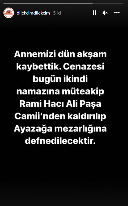 KvrckSue's tweet photo. Maalesef dün Dilek Hanımı kaybetmişiz. Başta #ElifDoğan ve kardeşi olmak üzere tanıdığı ve sevdiği herkesin başı sağ olsun.
Allah rahmet eylesin. Sevenlerine sabır versin. https://t.co/RWUU4T4vLp