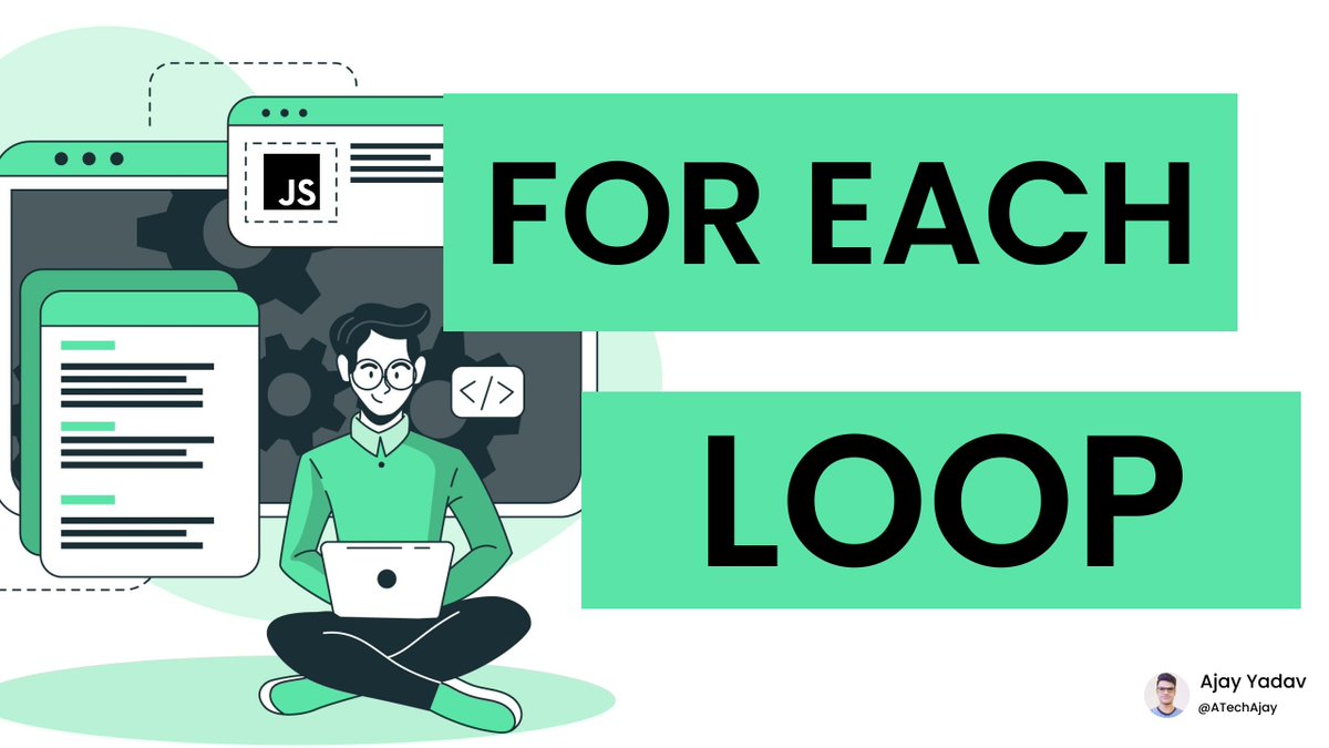 ATechAjay's tweet image. 💡 forEach Loop in JavaScript with a real-world example?

A Thread🧵↓