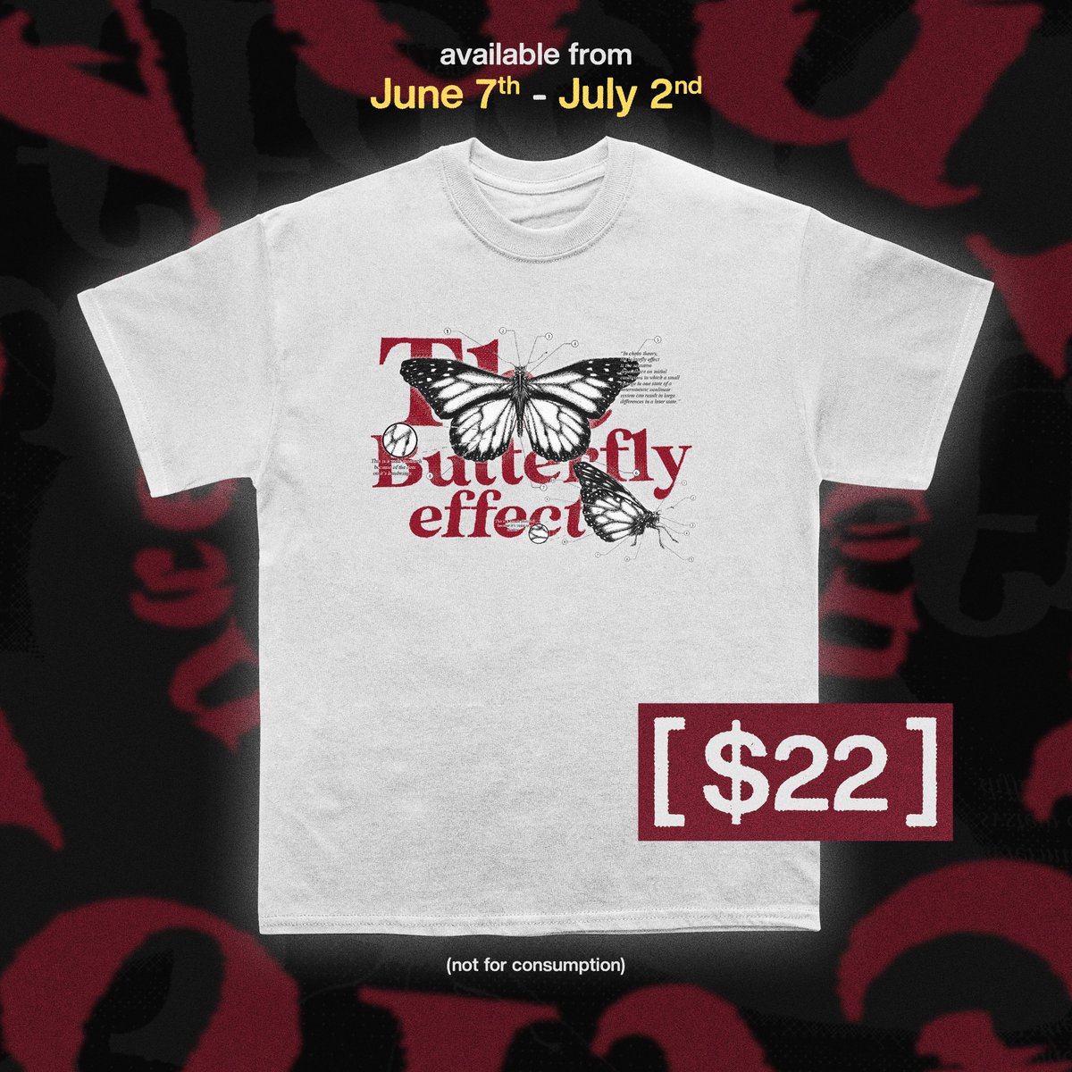 BUTTERFLY EFFECT SHIRT 🦋

🗓️available until 7/2/22
🔗 everpress.com/butterflyeffec…