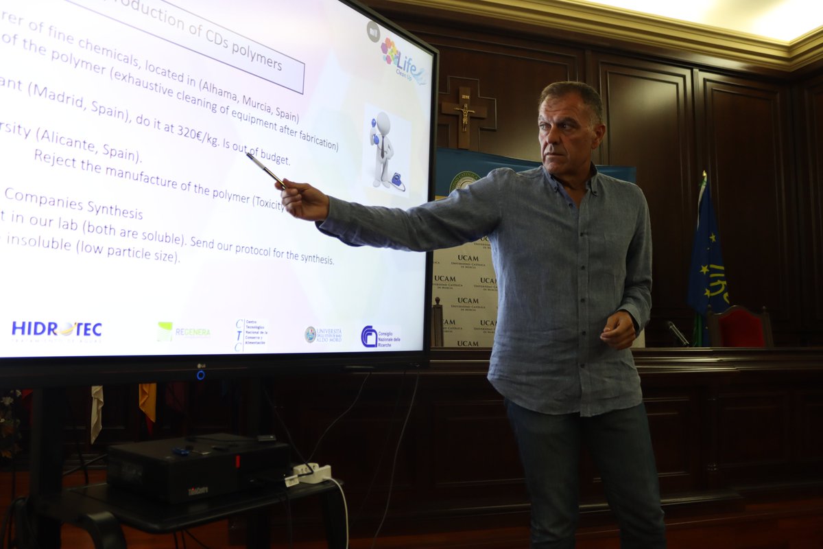 🇪🇺🌊<a href="/estrellanunez16/">Estrella Núñez</a>, the vice-rector of <a href="/UCAM_Investiga/">Vicerrectorado de Investigación UCAM</a> and <a href="/gabaldon68/">JAGabaldon</a>, principal investigator of the project, inaugurate the monitoring visit of <a href="/cinea_eu/">CINEA 🇪🇺</a> and #NEEMO evaluators at the @ucam.