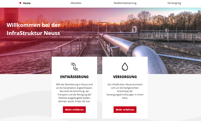 AddmoreGmbh's tweet photo. Großer Relaunch der Webseite der InfraStruktur Neuss! Neues, klares Design statt alter unübersichtlicher Struktur; großzügig überarbeitete Infos und Anträge. 
Sehr gerne haben wir die ISN bei der Umsetzung dieses Projektes unterstützt.
#addmore #webentwicklung #neuss #relaunch https://t.co/FEaaX8lI1Z