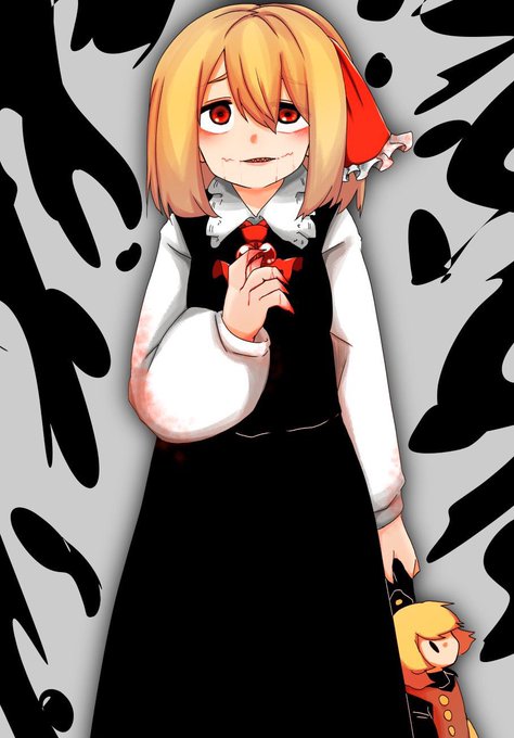 #毎月七日はルーミアの日
高身長ルーミア 