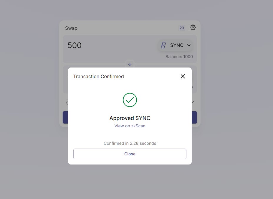 Done #L222 #zkSync #Layer2 #ZKRollup #testnet #Ethereum #DeFi 
Join discord: discord.com/invite/6zy2c9Y…