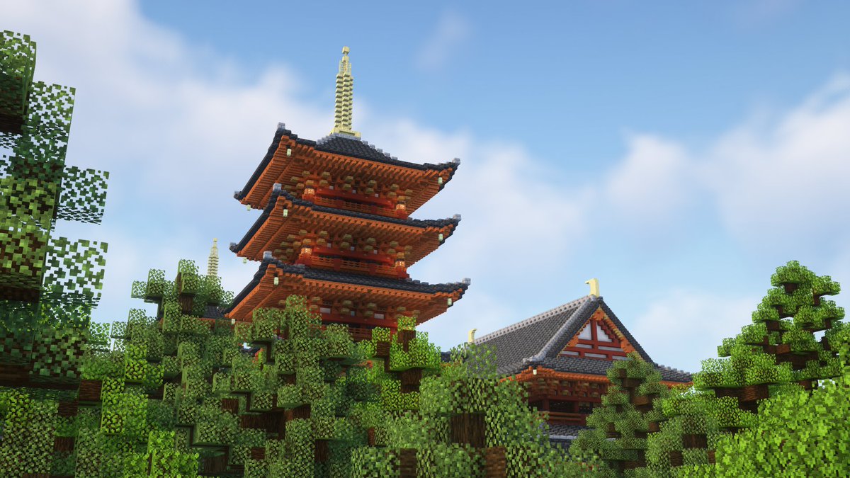 五重塔
#minecraft建築コミュ 
#Minecraft 
#和風建築