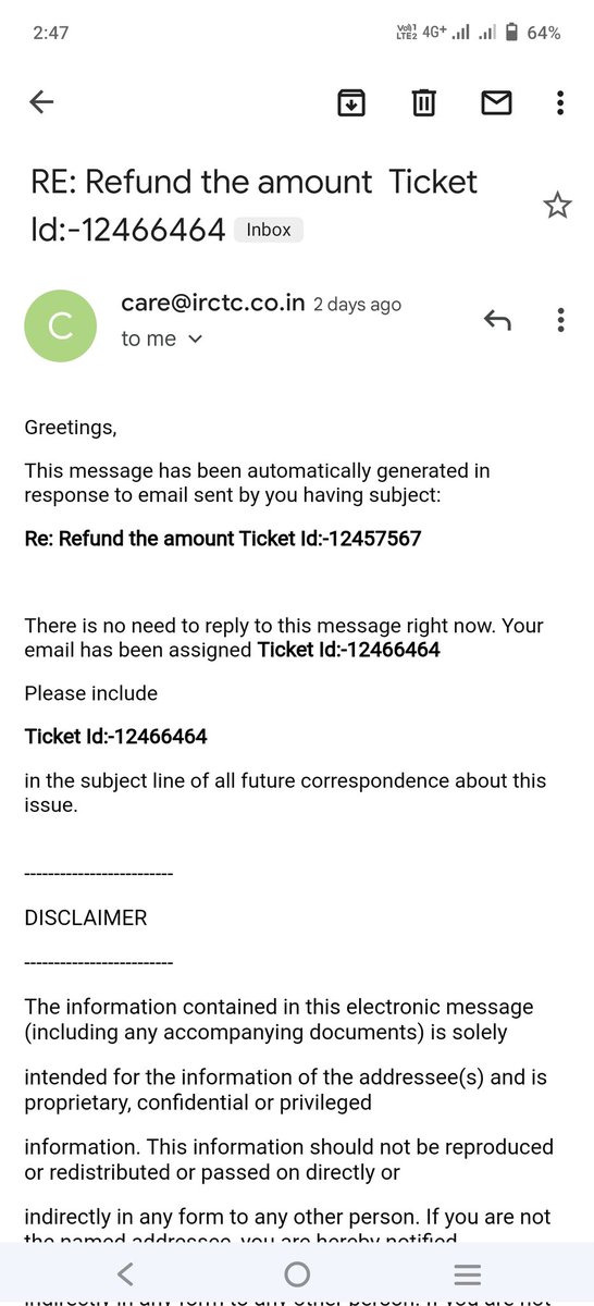 MetukuK's tweet photo. @IRCTCofficial  i have written to you mail also , but still it is pending so kindly check and refund the amount as soon as possible https://t.co/qTjXF76DTQ