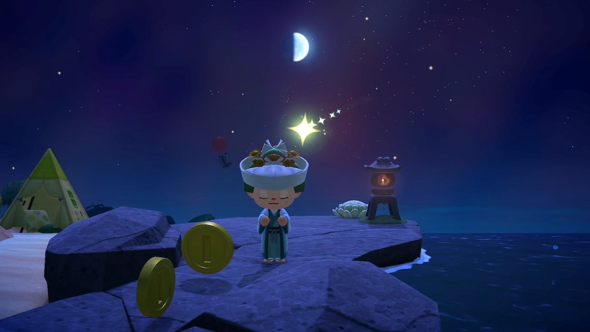 jendewph's tweet photo. #DivineTiming 1111 &amp; the rest of my uhmazin nite in #DaiDream #OOTD #FirstQuarterMoon #MoonInVirgo #PrizeBalloon #ShellArch #GoldenRod #Ancientbeltedrobe #AnimalCrossing #PeachGrove #PotatoField #ACNH #NintendoSwitch #HulaGirl #KidTent https://t.co/4NUqXNcndg