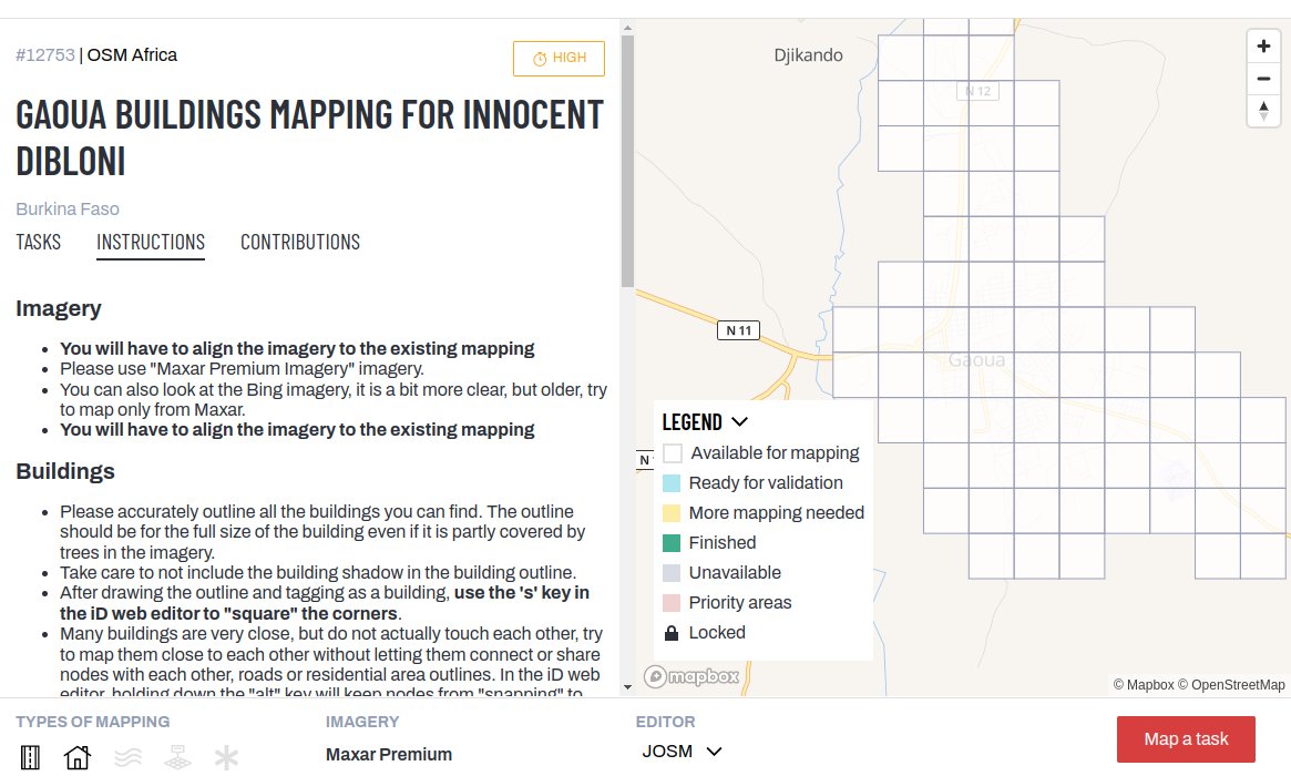 OpenStreetMap Africa (@osmafrica) on Twitter photo It is with deep sorrow that we announce the passing on of one of our own Innocent Dibloni from <a href="/OSM_BF/">OSM_Burkina</a>
As we bid farewell to our brother, lets map Gaoua his home town in honor of his memory my contributing to this project tasks.hotosm.org/projects/12753 It is with deep sorrow that we announce the passing on of one of our own Innocent Dibloni from <a href="/OSM_BF/">OSM_Burkina</a>
As we bid farewell to our brother, lets map Gaoua his home town in honor of his memory my contributing to this project tasks.hotosm.org/projects/12753
