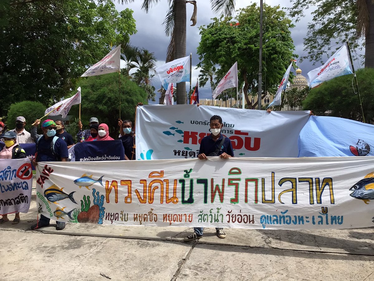 theactive_net's tweet photo. 14.19 สมาคมสมาพันธ์ชาวประมงพื้นบ้านฯ ยื่นหนังสือถึง พล.อ.ประวิตร รองนายกฯ ในฐานะประธานคณะกรรมการนโยบายประมงแห่งชาติ ผ่านประสาน หวังรัตนปราณี ผู้ช่วยรัฐมนตรีประจำสำนักนายกรัฐมนตรี ให้เร่งรัดหน่วยงานที่เกี่ยวข้อง ประกาศกำหนดเพื่อปกป้องสัตว์น้ำเศรษฐกิจวัยอ่อน
#ทวงคืนน้ำพริกปลาทู https://t.co/Y6zVRf5gFh
