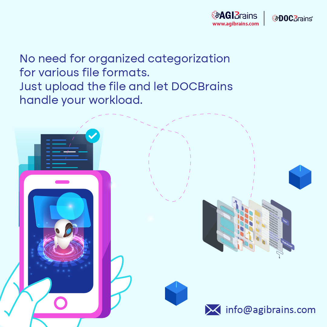 RedBixbite's tweet photo. Fed up with Categorizing your files while storing them for future use? Save your energy, use DOCBrains!

Visit: https://t.co/J4SzVPV7yi
#searchengine #ai #datamanagement #DOCBrains #AGIBrains #redbixbite #datasearch #dataarchiving #digitization https://t.co/GxffaiMfzQ