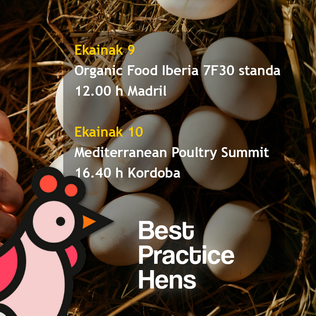 neiker_BRTA's tweet photo. 🐓#BestHens proiektuaren esparruan, ECOVALIA-REKIN batera, #HegaztizaintzaSektorea-ren erreferentziazko bi ekitalditan parte hartuko dugu, #arrautzak kaiolarik gabe ekoizteko sistema berriak azaltzeko, EBren apustuari jarraituz.

ℹ️https://t.co/S4wng6hj4U https://t.co/dm811NrzBq