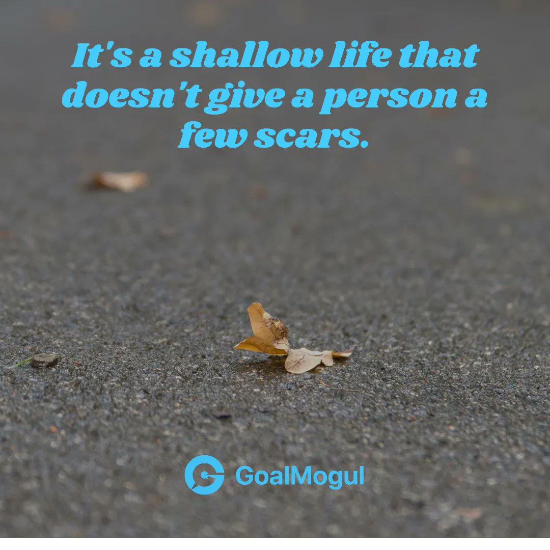 GoalMogul's tweet photo. If you are facing challenges consider yourself lucky, why?

It is a learning curve and a life lesson being given to you.

A man who hasn't encountered battle scars will never be strong enough to carry life's burdens. 

Like this post?

Let us know 👇

#GoalMogul https://t.co/FdSjJnLru0