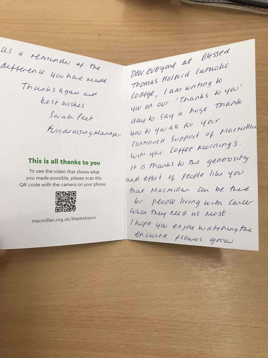 BTHCC_BYB's tweet photo. A beautiful message for our whole school family💚Thank You 💚#WhateverItTakes @macmillancancer @bthcc_college @BTHCC_SixthForm https://t.co/YnScBZDBHg
