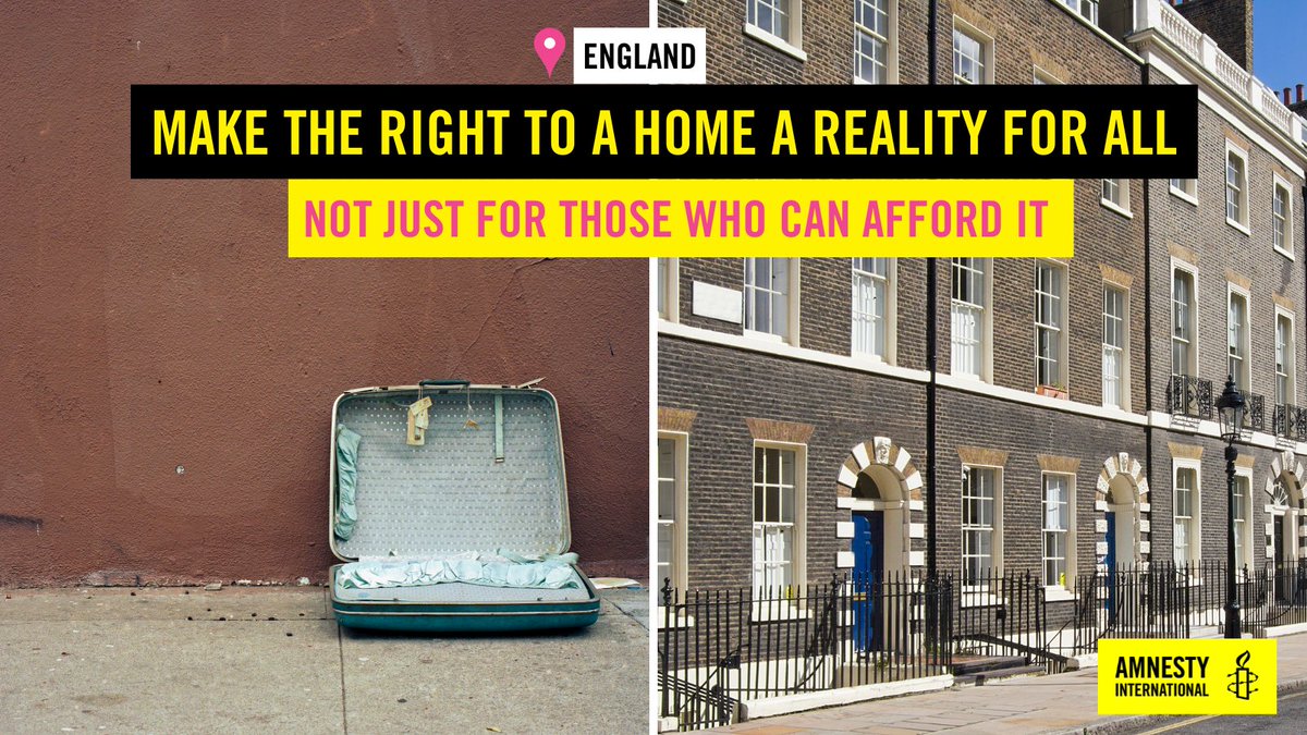 🌈Congratulations to <a href="/AmnestyUK/">Amnesty UK</a> on the launch of their  #HomelessnessReport: 
amnesty.org.uk/resources/amne…

🏘️We all have the right to adequate housing

💥#TakeAction to demand better from the UK Gov:
amnesty.org.uk/actions/make-r…