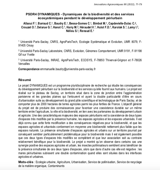 TETRAE (@programmetetrae) on Twitter photo Article #PSDR4 #DYNAMIQUES #NuméroIA
Dynamiques de la #biodiversité et des #SEs pendant le développement #périurbain
Pour favoriser une coexistence durable entre l'agriculture, la ville et la biodiversité
👉doi.org/10.17180/ciag-…
<a href="/INRAE_ECOSYS/">ECOSYS</a> <a href="/INRAE_IDF/">INRAE Île-de-France</a> <a href="/TorreAndr/">André Torre</a> Article #PSDR4 #DYNAMIQUES #NuméroIA
Dynamiques de la #biodiversité et des #SEs pendant le développement #périurbain
Pour favoriser une coexistence durable entre l'agriculture, la ville et la biodiversité
👉doi.org/10.17180/ciag-…
<a href="/INRAE_ECOSYS/">ECOSYS</a> <a href="/INRAE_IDF/">INRAE Île-de-France</a> <a href="/TorreAndr/">André Torre</a>