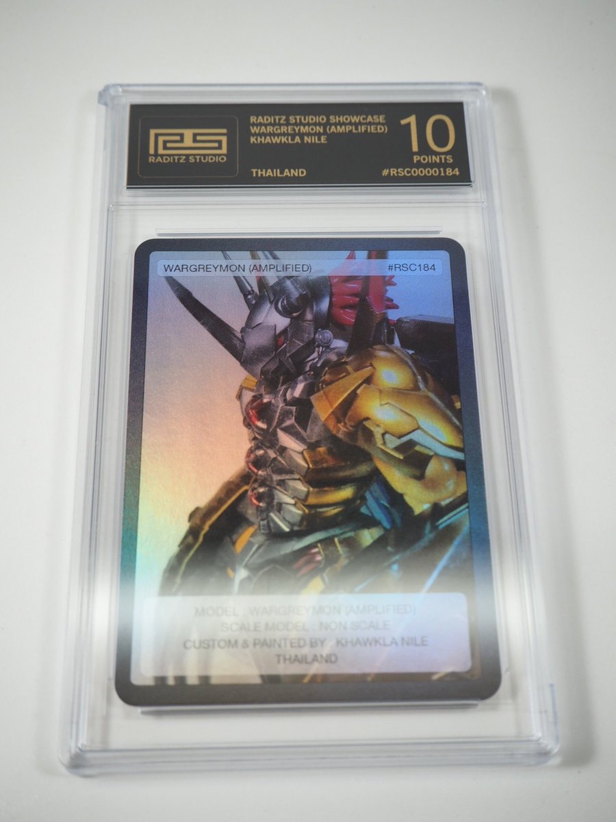 HobbyLifeStudio's tweet photo. Thank you @RADITZSTUDIO for Showcase Card

#RaditzStudio 
#Digimon #Card #Wargreymon https://t.co/457I0A0I7m