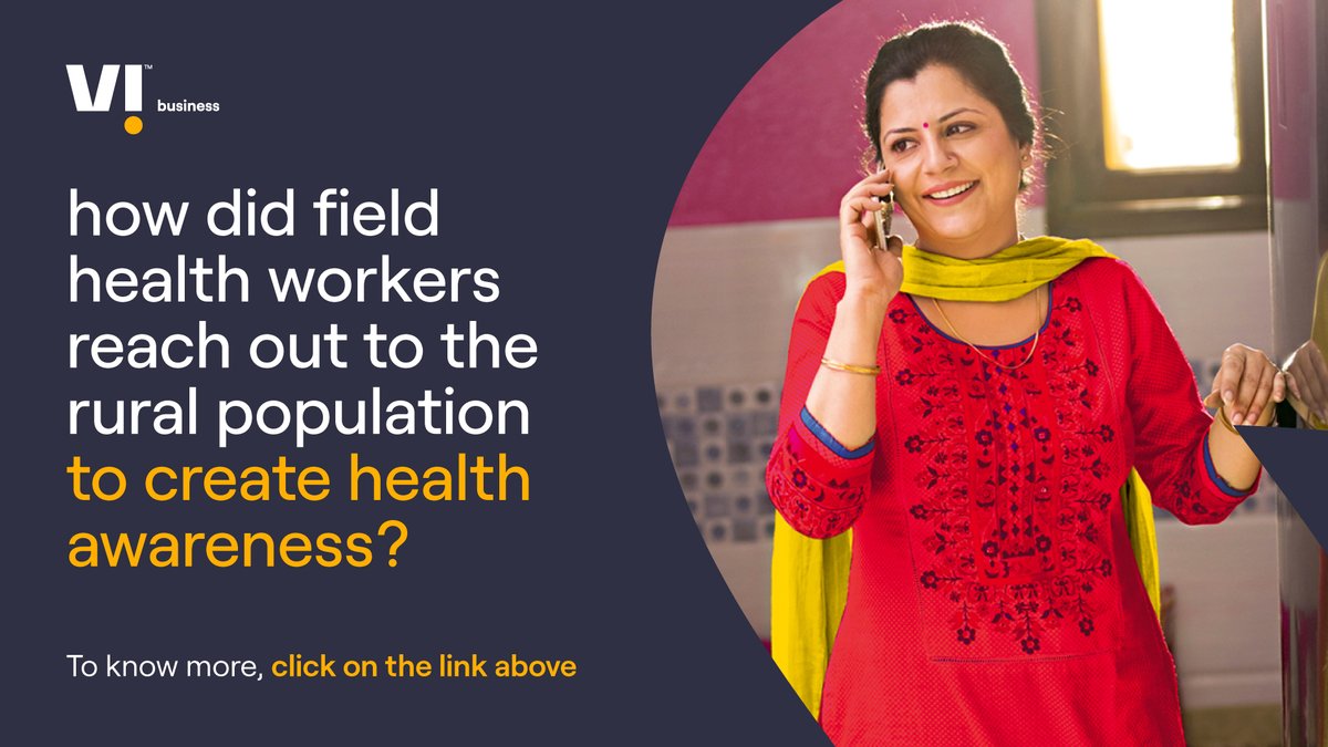 ViBusinessIndia's tweet image. The field health workers are the main link between rural population &amp;amp; our healthcare system. It’s crucial for them to stay connected on-the-go to continue to screen rural communities &amp;amp; educate them on health measures. Know more bit.ly/3tiRi4z
#Connectivity #DataPooling