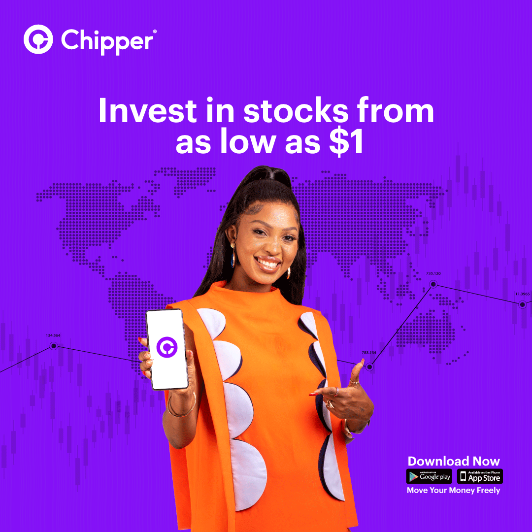 97fmRadiocity's tweet photo. AD: You too can! Chipper is the easiest place to invest Global Stocks, send money locally and globally and buy discounted airtime.
Download the app and get started today. Invest with as little as 1 dollar and never pay fees when sending money. #Chipperstocks https://t.co/QaEvPO2UB0