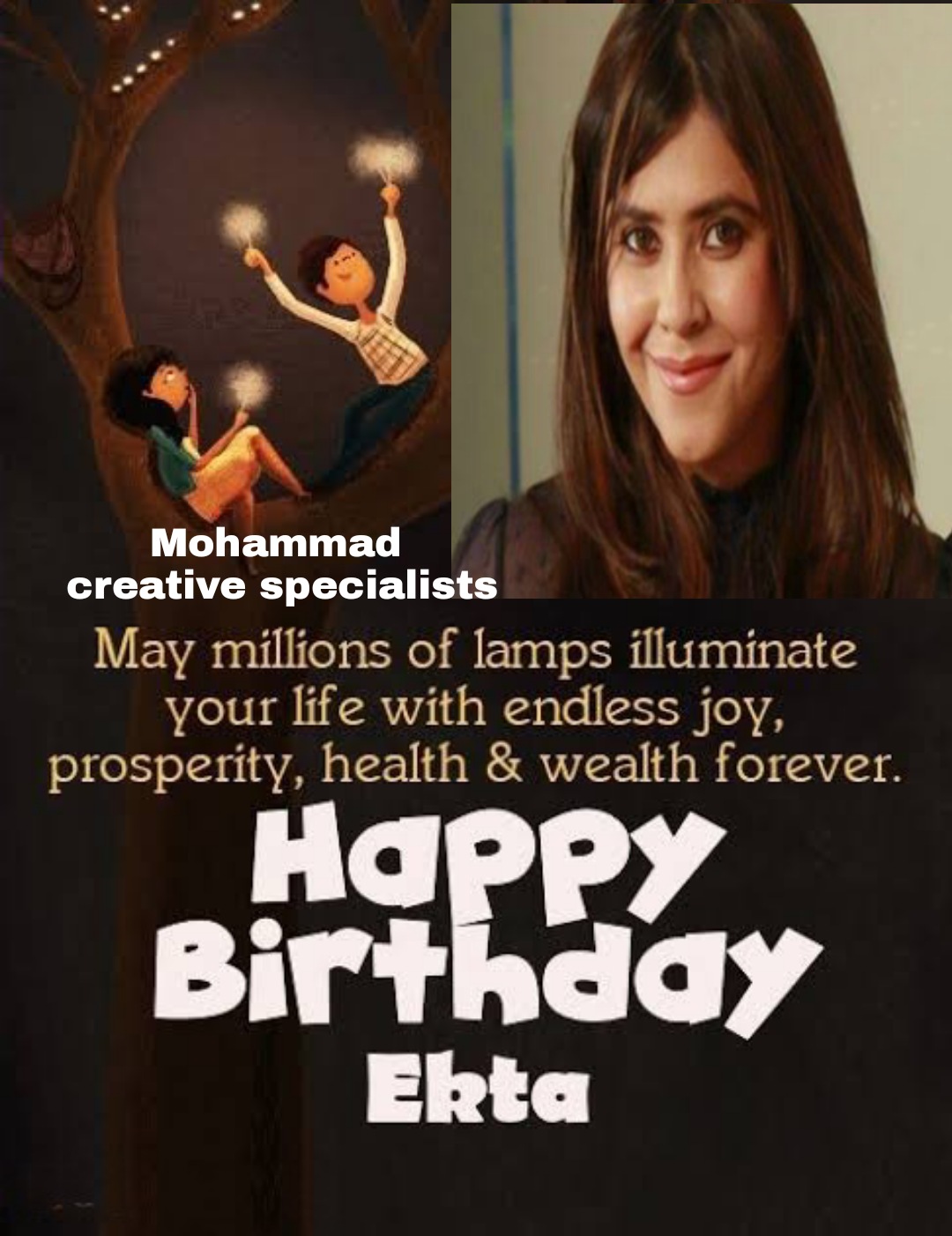 HAVE A WONDERFUL HAPPY BIRTHDAY EKTA KAPOOR 