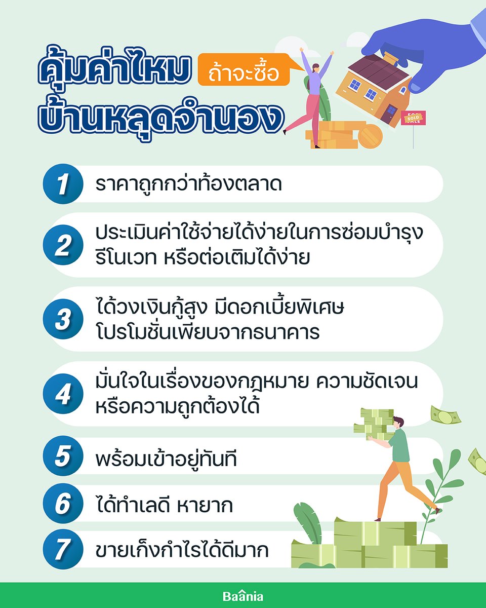 ซื้อบ้านหลุดจำนองเสี่ยงแค่ไหน คุ้มหรือเปล่า❓ 
ถ้าซื้อแล้วต้องจ่ายเงินซ่อมอีก  มาดูคำตอบกันครับ
.
หาบ้านหลุดจำนองที่ : baania.com/listing-npa
---------------------------------
#baania #บาเนีย #Bestimate #ขายบ้าน #บ้านมือสอง #ขายบ้านมือสอง #บ้านมือสองธนาคาร #บ้านหลุดจำนอง