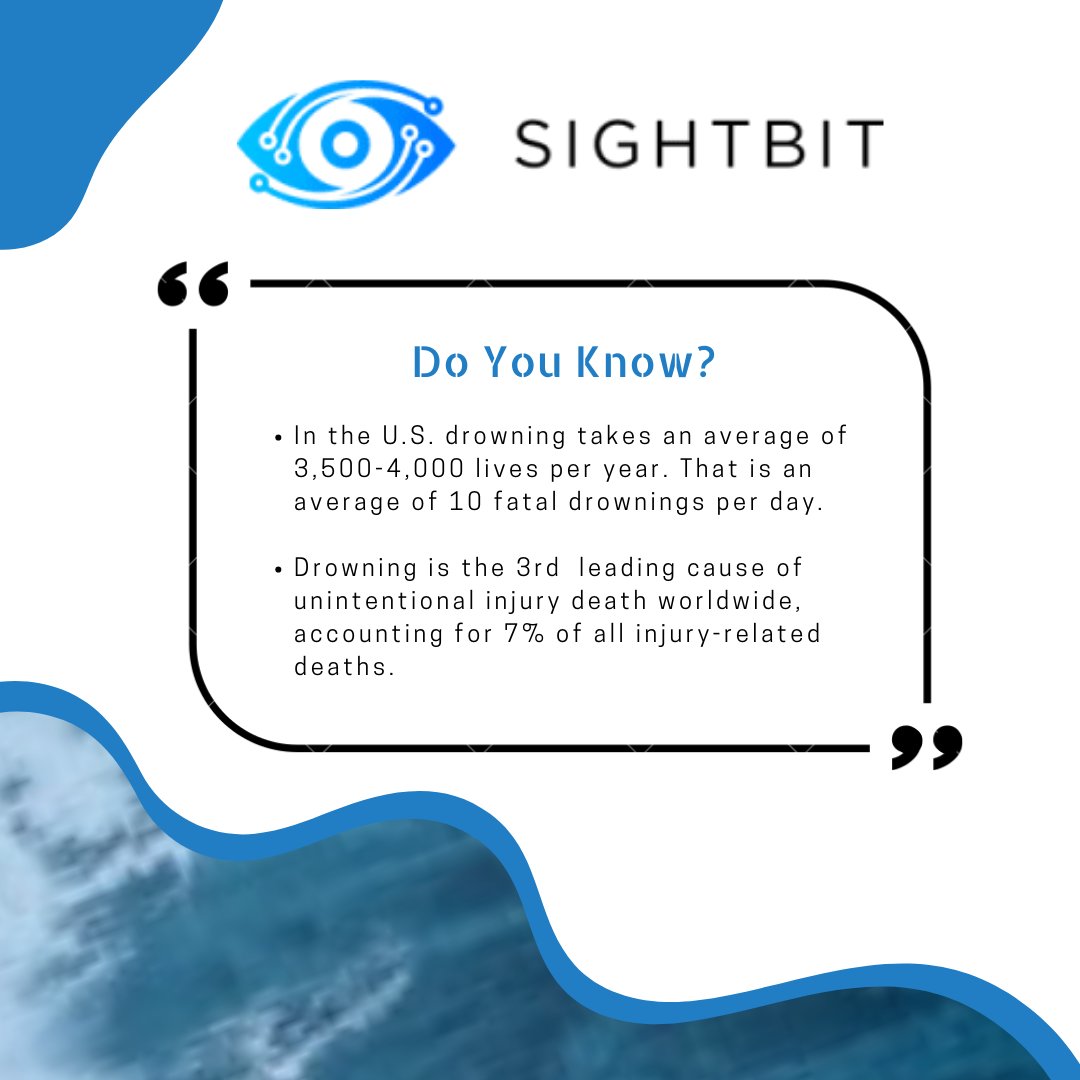 SightbitS's tweet photo. Quick fact related to drowning. It is necessary to look closely to drowning prevention and safety majors around water. Sightbit is looking to solve this serious matter around the world. 
#Sightbit #featurepost #drowningprevention #preventdrowning #watersafety https://t.co/c7a8uSqukd