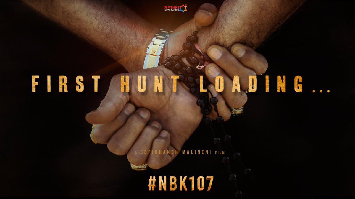 agscinemas's tweet image. #Masssss #NBK107 #FirstHunt loading !! 💥💥
