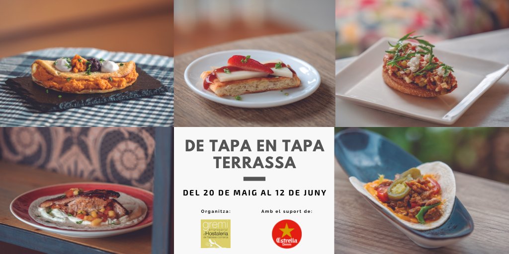 ‼ Aprofiteu l'última setmana de la ruta #detapaentapaTrs!!! 
👉Teniu temps fins el proper diumenge dia 12 de juny!
🔗 Tota la informació a: gastronosfera.com/.../de-tapa-en…...?
#TerrassaTurisme #Terrassa
<a href="/gremhosterrassa/">Gremi Host. Terrassa</a> <a href="/ViuelValles/">Viu el Vallès</a> <a href="/catexperience/">Catalunya Experience</a>  <a href="/BCNmoltmes/">Barcelona és molt més</a> <a href="/TastalCat/">Tastal.cat</a> <a href="/Gastronosfera/">Gastronosfera</a>