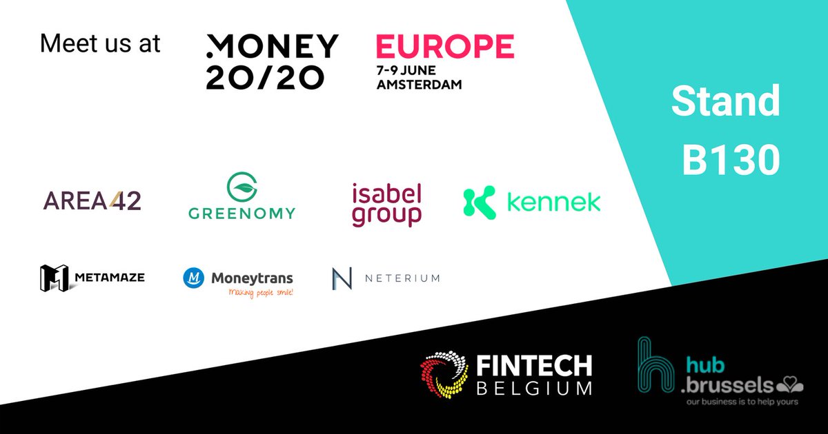 GreenomySaaS's tweet photo. 👋 We are at @money2020 for the next two days with @fintechbe!

Come visit stand B130 and meet with our experts and discover how #Greenomy can help you face the challenges of the new EU Sustainable Finance regulations! 

See you there 🤩

#money2020 #sustainablefinance https://t.co/aROC0a8JZZ