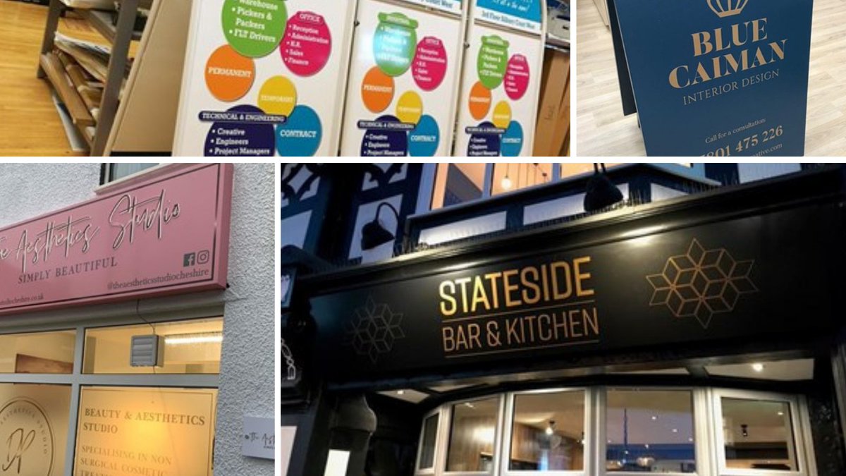 The main aim of exterior signage for your business is to let customers know who you are, where you are &amp; what you do

They should make any potential customer want to enter your building so they need to be visually pleasing &amp; informative

#ExteriorSignage #CheshireBusiness