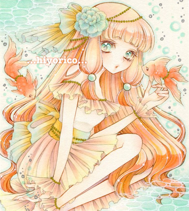 金魚娘のtwitterイラスト検索結果