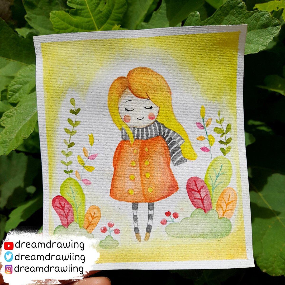 dreamdrawiing's tweet photo. Watercolor painting of a girl in the autumn forest

Click here to watch  :
https://t.co/eRsFYn6GXz

#watercolor  #painting  #art #draw #drawing #drawingart #watercolorpainting  #girlpainting https://t.co/3vcAYY2zMw