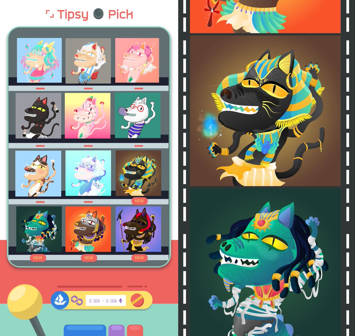 Tipsy📸Pick 💎 on POLYGON
Start 0.005 ~ 0. 006 WETH
let's enjoy yeahhh~

🎰Check it opensea.io/collection/tip…
update #TipsymeUp
#NFT #NFTTHAILAND #nftcollector #NFTCommunity #NFTdrops #polygonNFT #maticpolygon 
#polygon #MATIC #NFTJapan