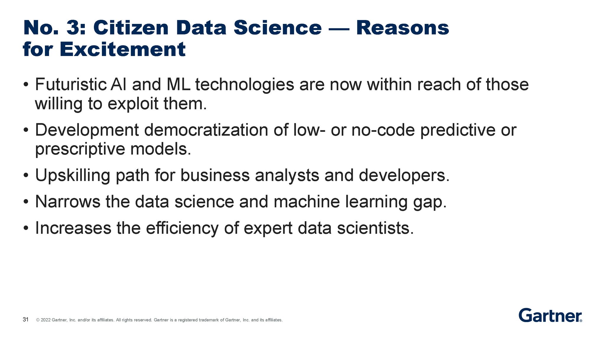 Gartner on Twitter "Citizen data science enables "power users" to