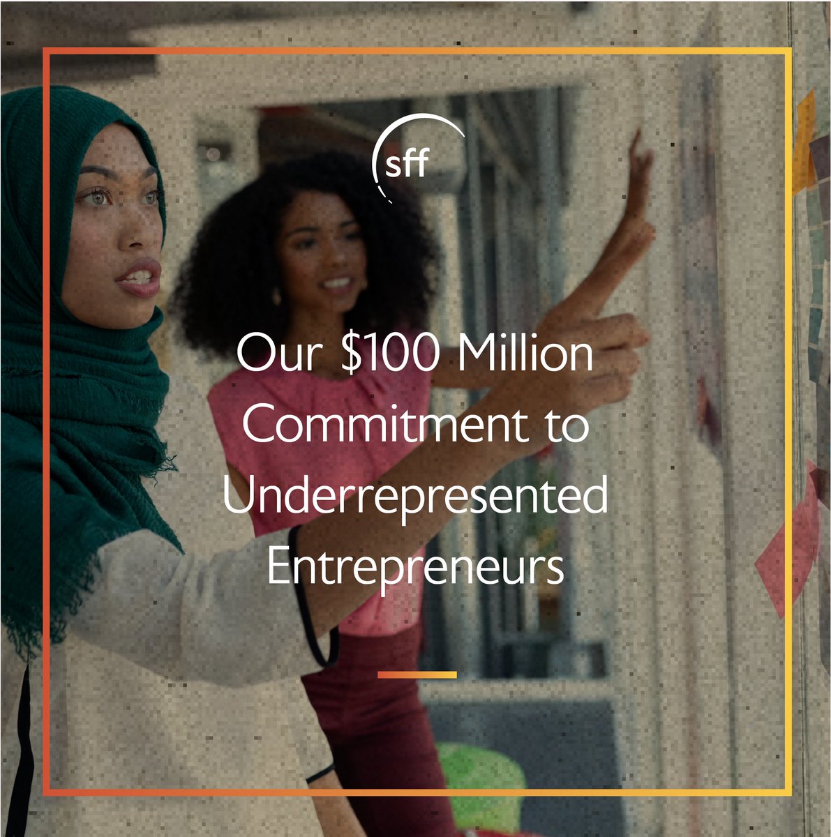 SchultzFamilyFd's tweet photo. Today we launched the Entrepreneurs Equity Fund, a $100M commitment to unlock non-predatory capital for underrepresented entrepreneurs and accelerate their businesses’ growth. Learn more https://t.co/tQgLiPO336 https://t.co/1JgieULnIG