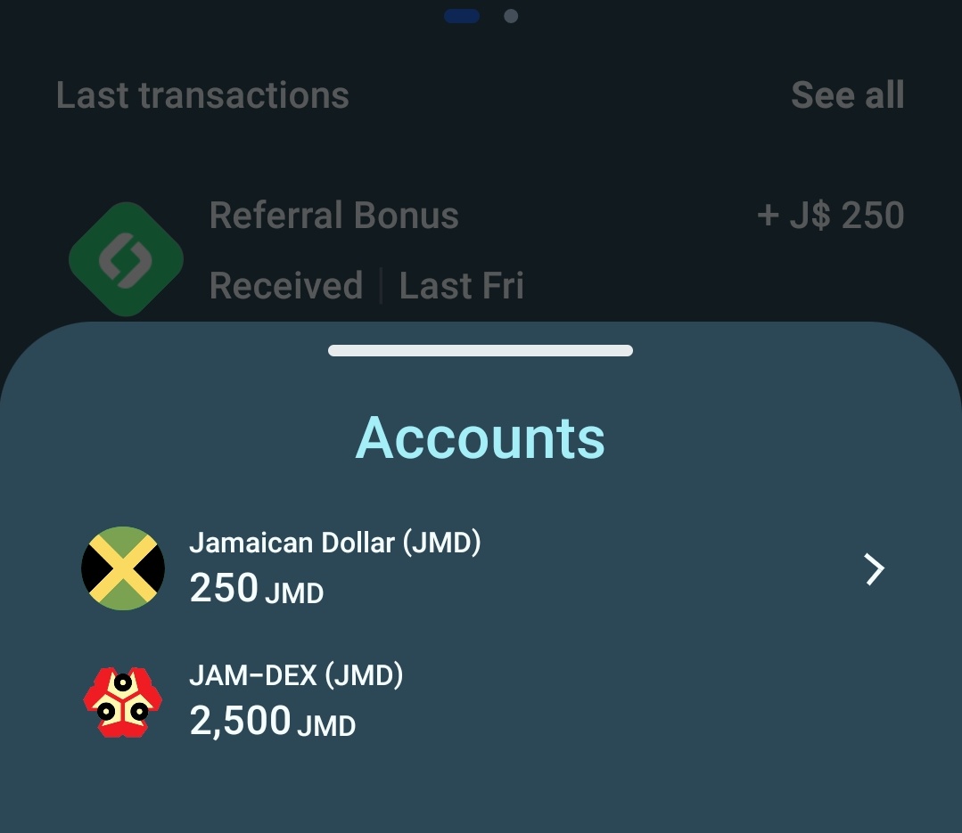 GetPaidDaley's tweet photo. So in my @lynkjamaica account I'm seeing a #Jamdex deposit 

#CBDC jamaica https://t.co/837iISBc0x