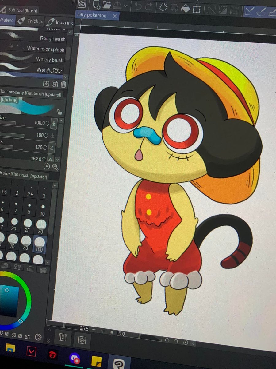 Doing a series of Anime's turned into Pokemon! First anime is One piece!!! Have this first form of Luffy as a pokemon, 2nd and 3rd evolution form in progress 🏴‍☠️🏴‍☠️🏴‍☠️