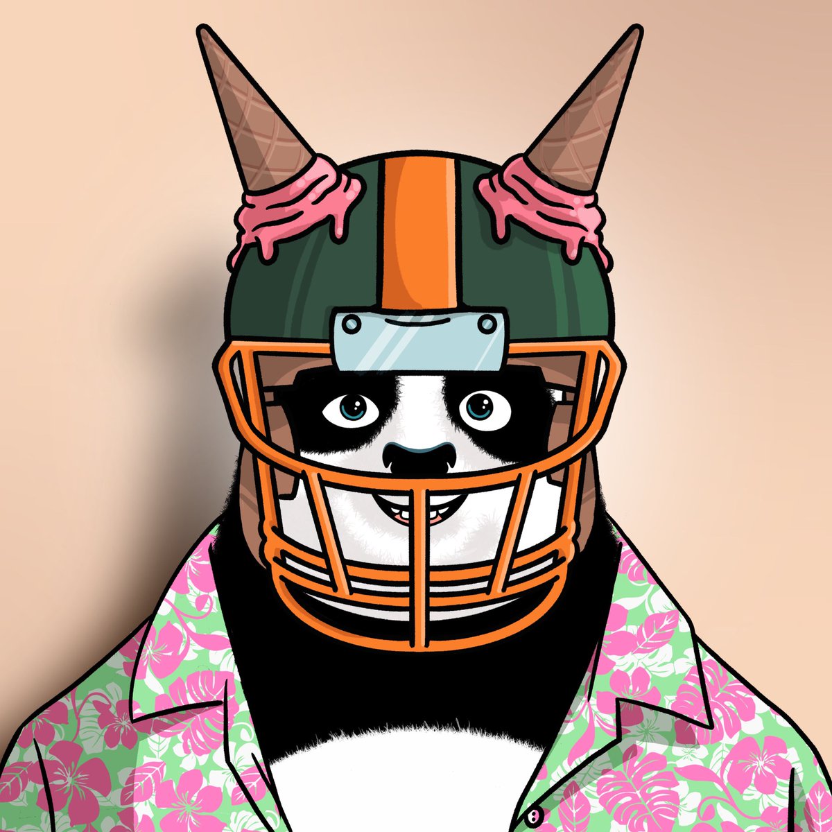 ⚡️🐼 NFT #16⚡️🐼
He loves football and ham ice-cream

.
.
.
#NFTCommunity #opensea #NFT
