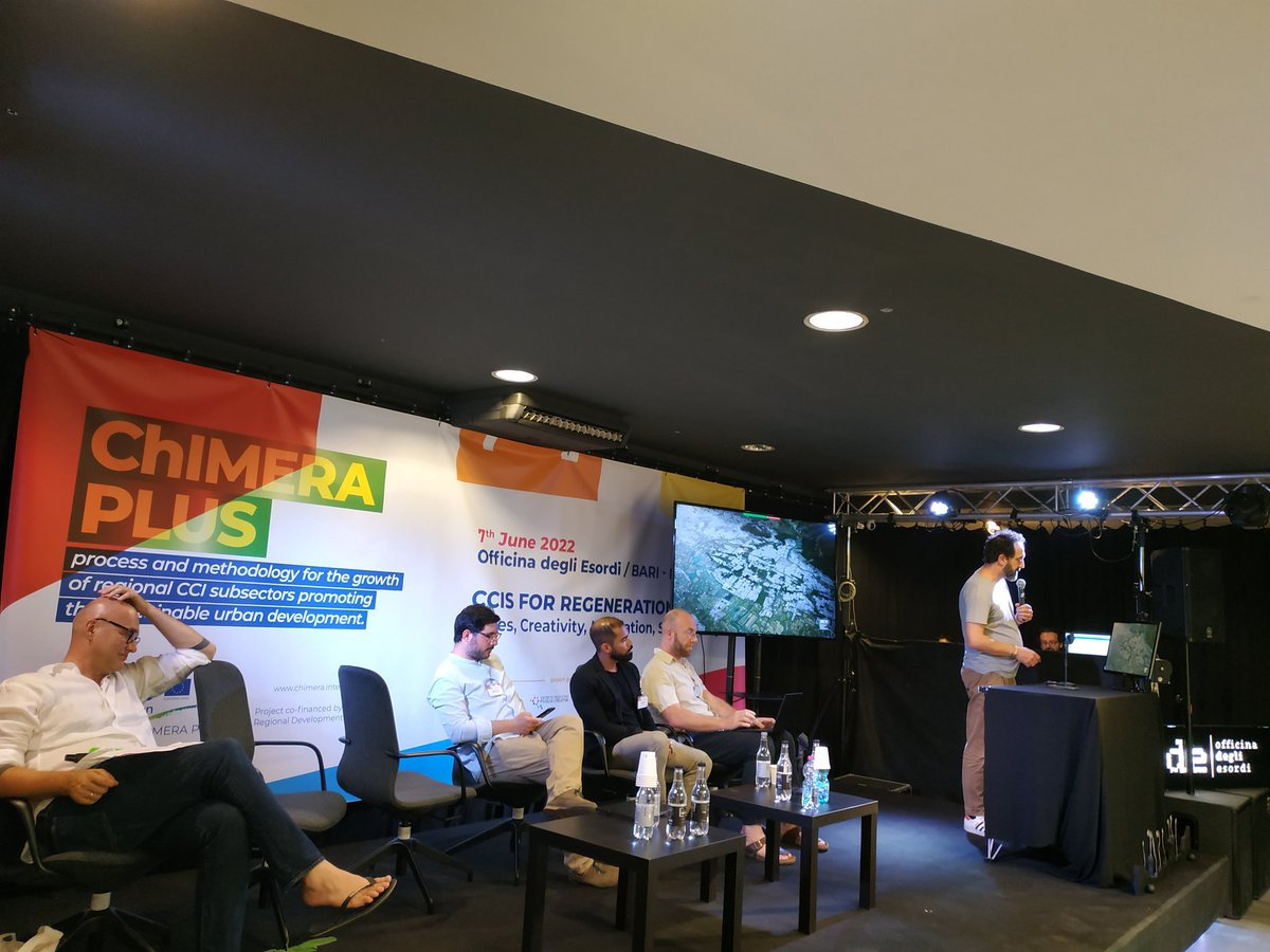 Live now the 3rd panel of <a href="/ChimeraPlus/">ChIMERA_Plus Project</a> final event deepening what cities do about sustainable #urban #regeneration #Bari #Prato #AsaltoFestival #Zaragoza #FOQUS #Naples #NovaGorica #QBic #Folrence