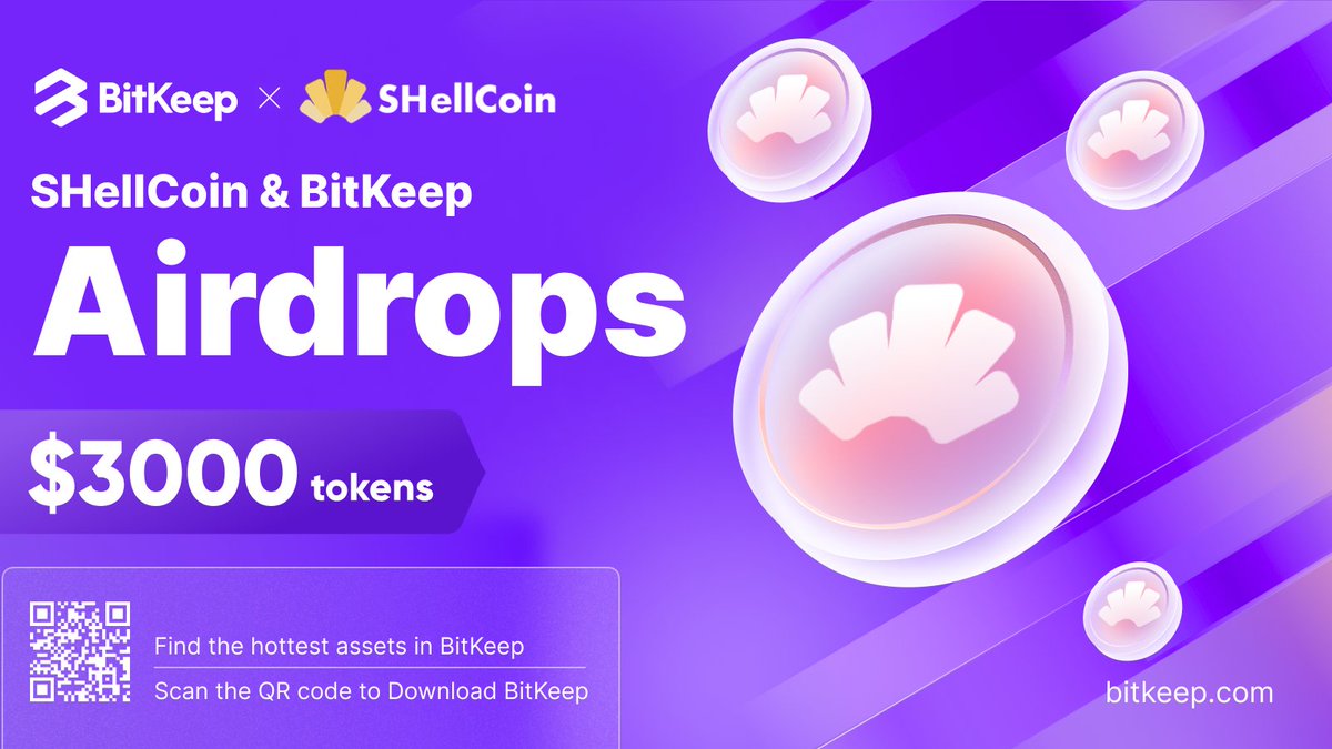 🎊#BitKeep X @SHellCoinToken #Airdrops🎊

🔥Complete tasks to share $3,000 tokens

📅June 7-June 13, 2022

😊Join SHellCoin Telegram: t.me/shellcn

👉More Details: blog.bitkeep.com/en/?p=790