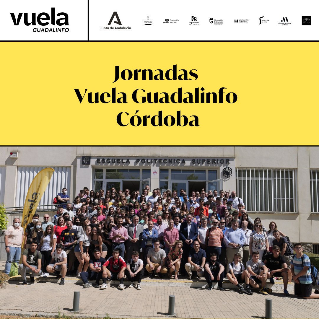 PuntosVuela's tweet photo. Jornada #VuelaGuadalinfo #Córdoba: empresas digitalizadas y 100 jóvenes descubriendo #drones, #programación, #robótica o #impresión3D en la Politécnica de Belmez https://t.co/1Ss8efc1Lz https://t.co/gsRksc9MZ1