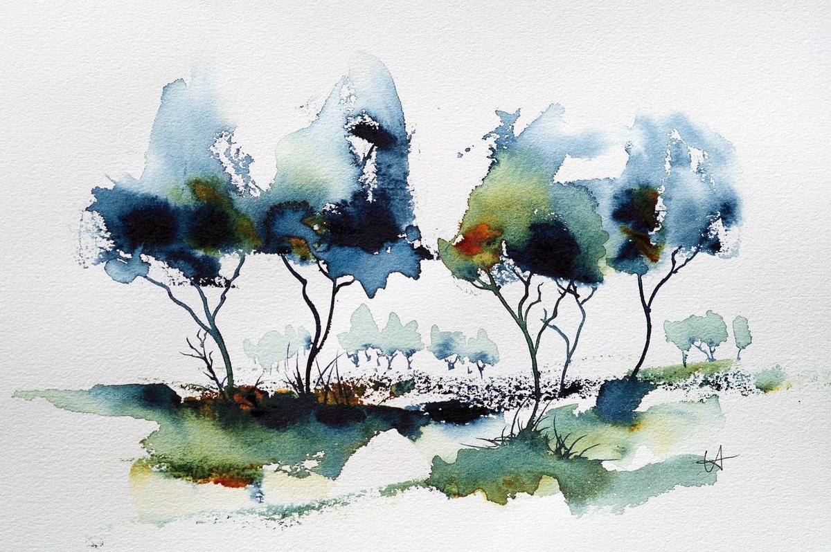 UteAver's tweet photo. #artforsale #originalwatercolor #artwork #aquarell #uteaverkamp #watercolor #watercolour https://t.co/lZXS2eYzI9
