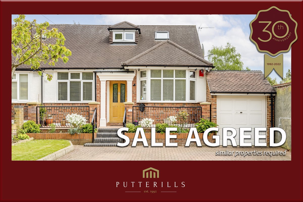 PutterillsEA's tweet photo. @PutterillsS - SALE AGREED
We have agreed a sale on this fine property in Green Lane, St Albans and have a couple of other parties who missed out. 

If you are looking to move in 2022, please call your local property experts at Putterills of Hertfordshire https://t.co/TNsQ3lNmSc