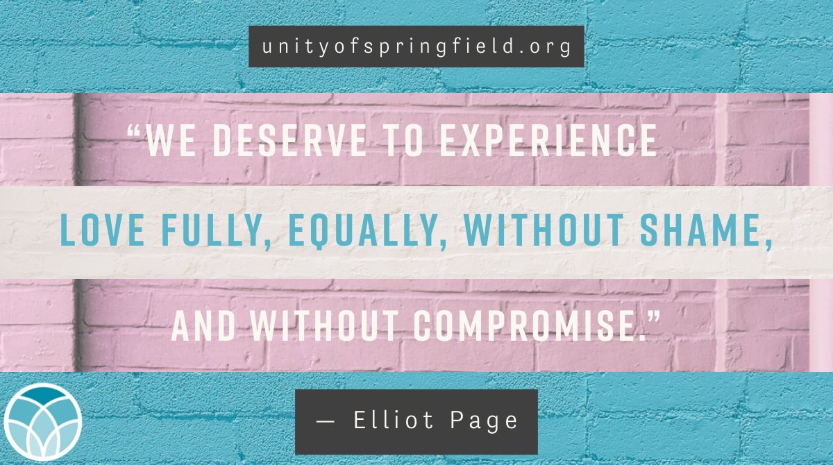 UnityofSpringf1's tweet photo. βWe deserve to experience love fully, equally, without shame, and without compromise.β βΒ Elliot Page
#unityofspringfield #lgbtmemes #lgbtqpride #lgbtqia #lgbtqcommunity https://t.co/5LD5wF1k9d