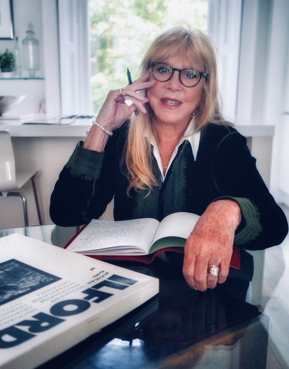 thepattieboyd's tweet image. Here I am working on the text to accompany some of the photographs in my book. I'm so excited with it! Thanks for all your messages. Pattie Boyd: My Life In Pictures is available to pre-order now.  For updates on the book &amp;amp; events please sign up to the @reelartpress mailing list