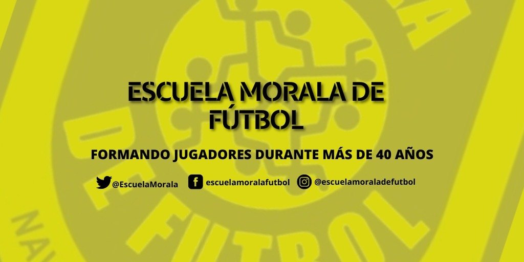 🟡SOMOS LA ESCUELA MORALA DE FÚTBOL🔵

Formando jugadores durante más de 40 años, síguenos en nuestras redes sociales

#NuevoBanner