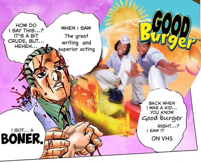 I woke up, and completely unprompted, fired up Google images and typed in "Good Burger anime" 

I was not disappointed by what I found 