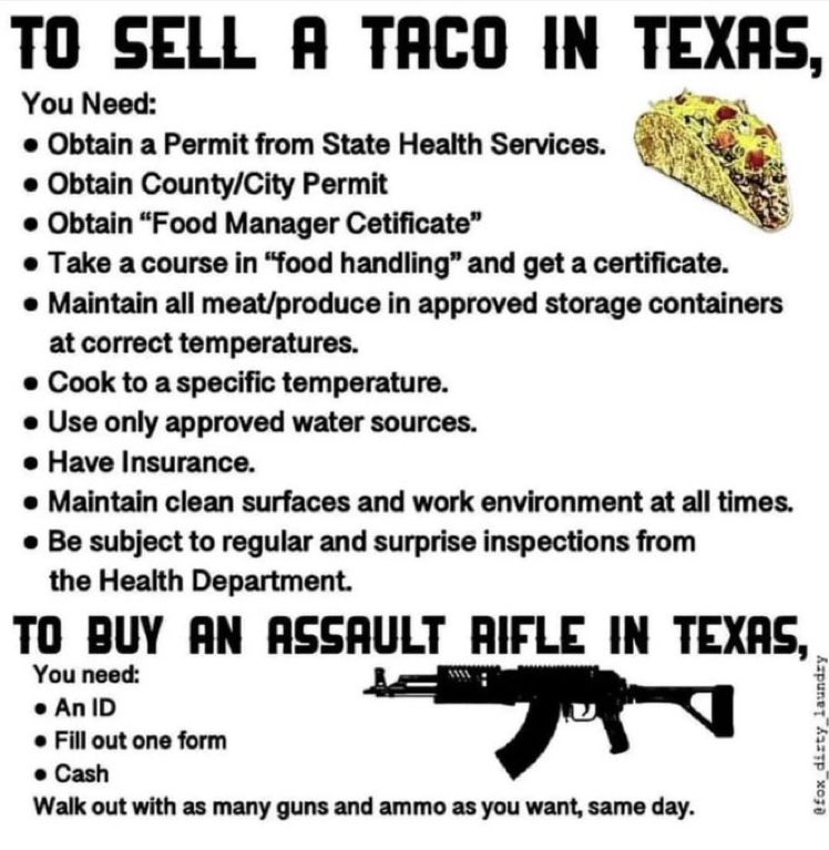 Tacos don’t kill people; guns do