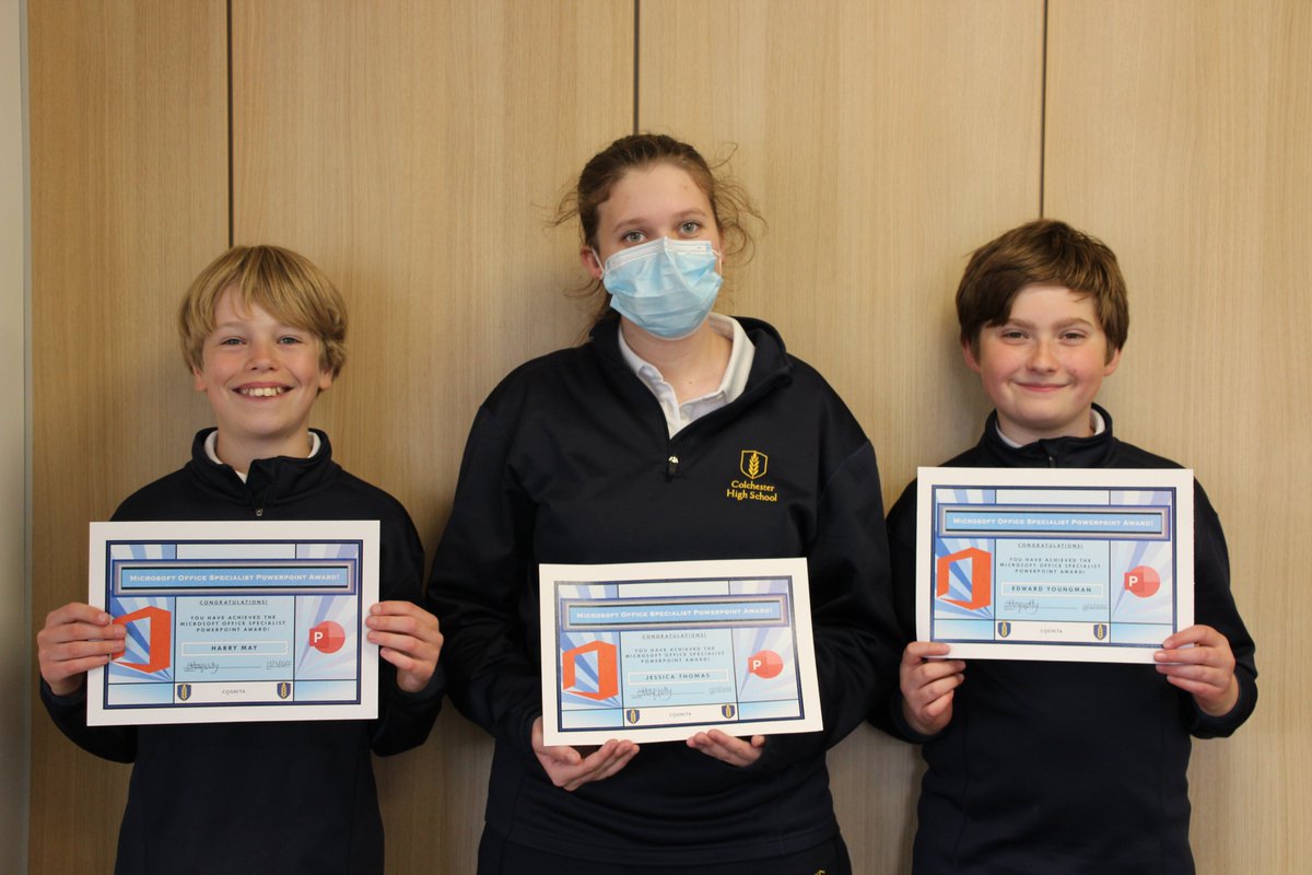 ColPrepHigh's tweet photo. Congratulations to our Year 7 and 9 pupils who have  passed their Microsoft Office Specialist exams. The MOS exams are recognised computing qualifications and can help pupils differentiate themselves in today’s competitive job market.  #Microsoft #buildingabrightfutureforall https://t.co/IWpianqkBh